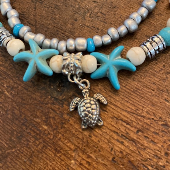 Silver and turquoise bracelet - Picture 4 of 8